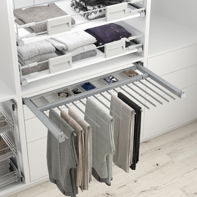 CABINET PULL-OUT TROUSER HOLDER WIDTH 50-60 8 SEATS