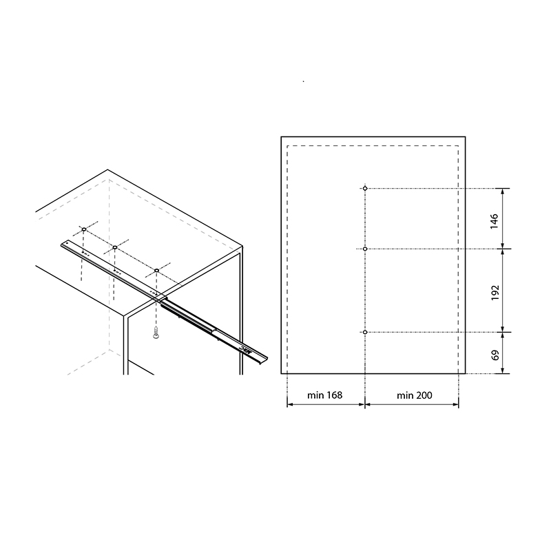 SLIDING ROOF PULL-OUT TROUSER HOLDER 11 SEATS PULL OUT TROUSER RACKS
