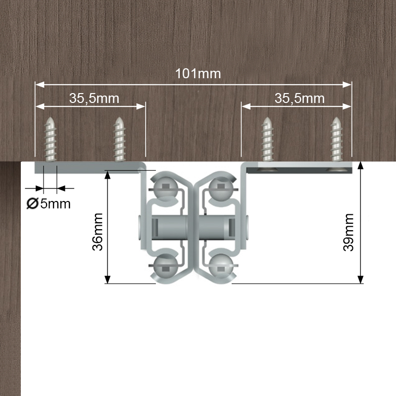 EXTENSION TABLE WITHOUT FRAME SLIDING SYSTEM / HEAVY DUTY / ADD 105cm