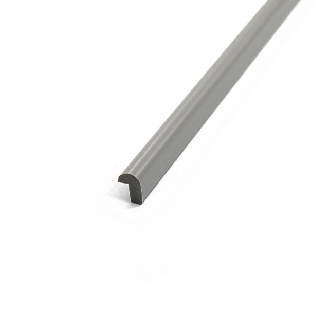 WHITE ADHESIVE PLASTIC BACK PROFILE 6,2mm