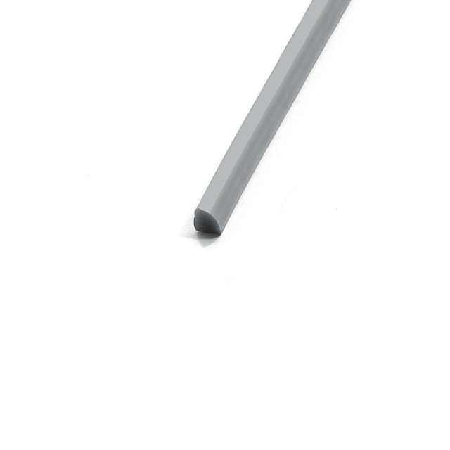 GREY ADHESIVE PLASTIC BACK PROFILE 7mm x 8mm