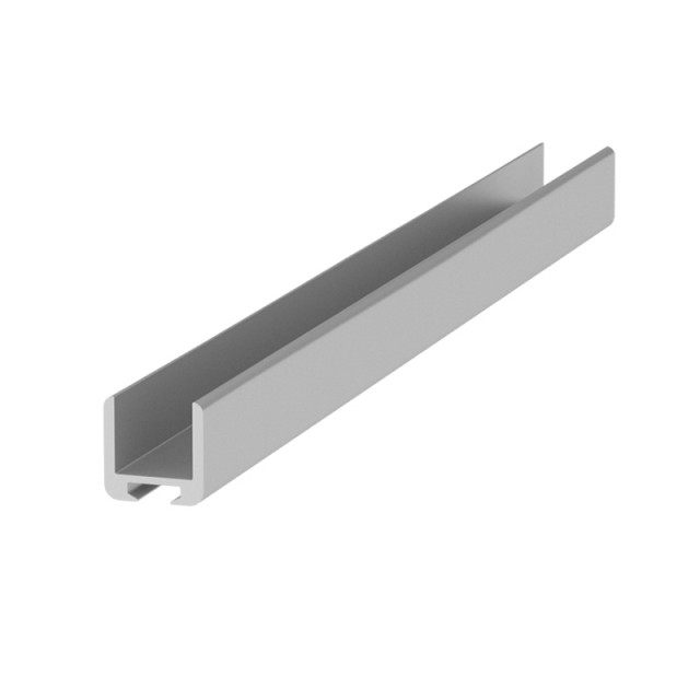 U-SHAPE ALUMINUM PROFILE 14x14 FOR 10mm GLASS