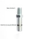 CASTER WHEEL CL PLEXIGLASS D.80 / RUBBER