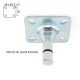 CASTER WHEEL CL PLEXIGLASS D.80 / RUBBER