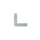 L-SHAPE FLAT BRACKETS 80mm GALVANIZED L-SHAPE FLAT BRACKETS