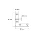L-SHAPE FLAT BRACKETS 60mm GALVANIZED L-SHAPE FLAT BRACKETS