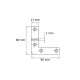 L-SHAPE FLAT BRACKETS 80mm GALVANIZED L-SHAPE FLAT BRACKETS