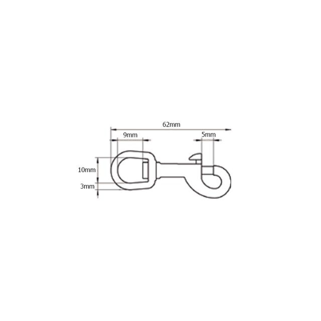 SWIVEL EYE BOLT SNAP / INOX 316