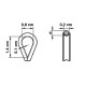 WIRE ROPE THIMBLES / INOX 316