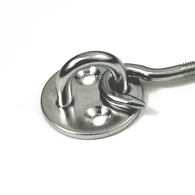 ROUND PAD EYES WITH THREAD STUD / INOX 304