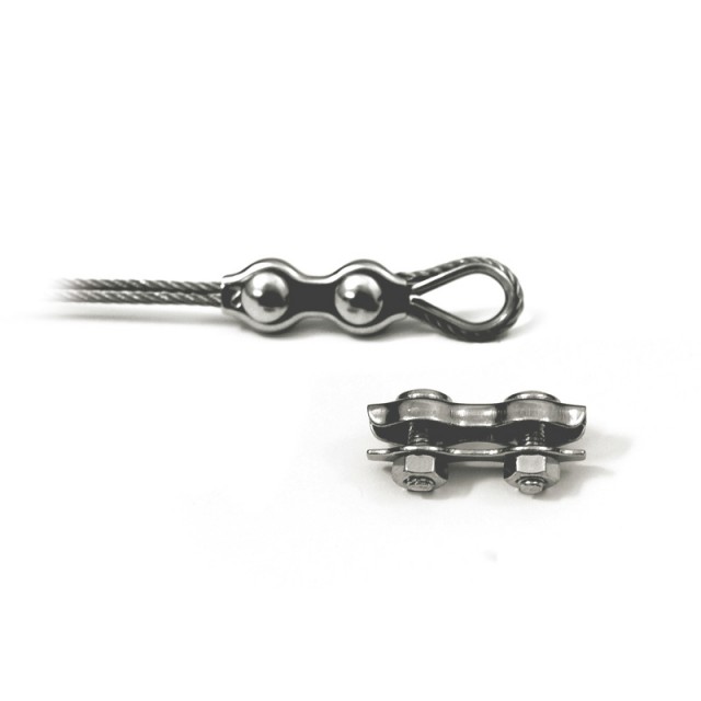 DUPLEX WIRE ROPE CLIPS / INOX 316