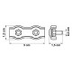 DUPLEX WIRE ROPE CLIPS / INOX 316 WIRE ROPE SHELF SYSTEM