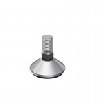 NICKEL ADJUSTABLE LEVELER M10x14 / H.33 / D.32 / SLOPING