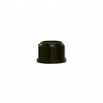 PLASTIC TUBE SHELF CAP D.32 M10, BLACK