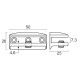 GLASS SUPPORT LITE BIG ΖΑΜΑΚ 3-6 mm / ALU. MAT GLASS SHELF SUPPORTS