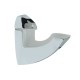 GLASS SHELF SUPPORT TYPE-V LARGE CHROME ADJUSTABLE GLASS SHELF SUPPORTS