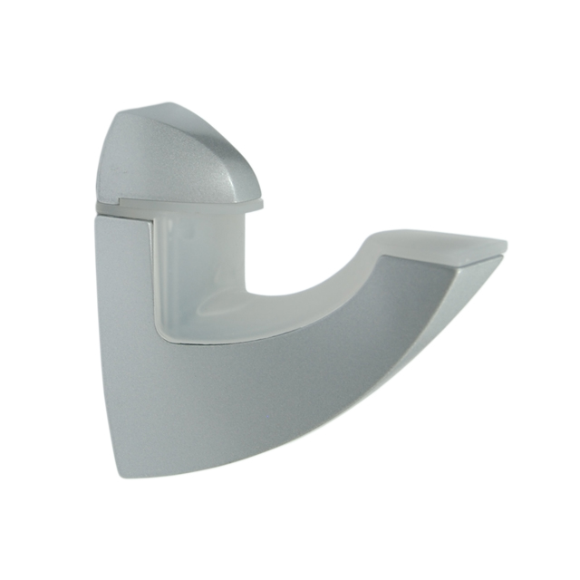 GLASS SHELF SUPPORT TYPE-V LARGE / ALUM. MAT