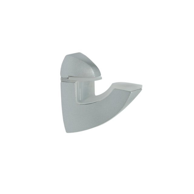 GLASS SHELF SUPPORT TYPE-V LARGE MED. ALU. MAT
