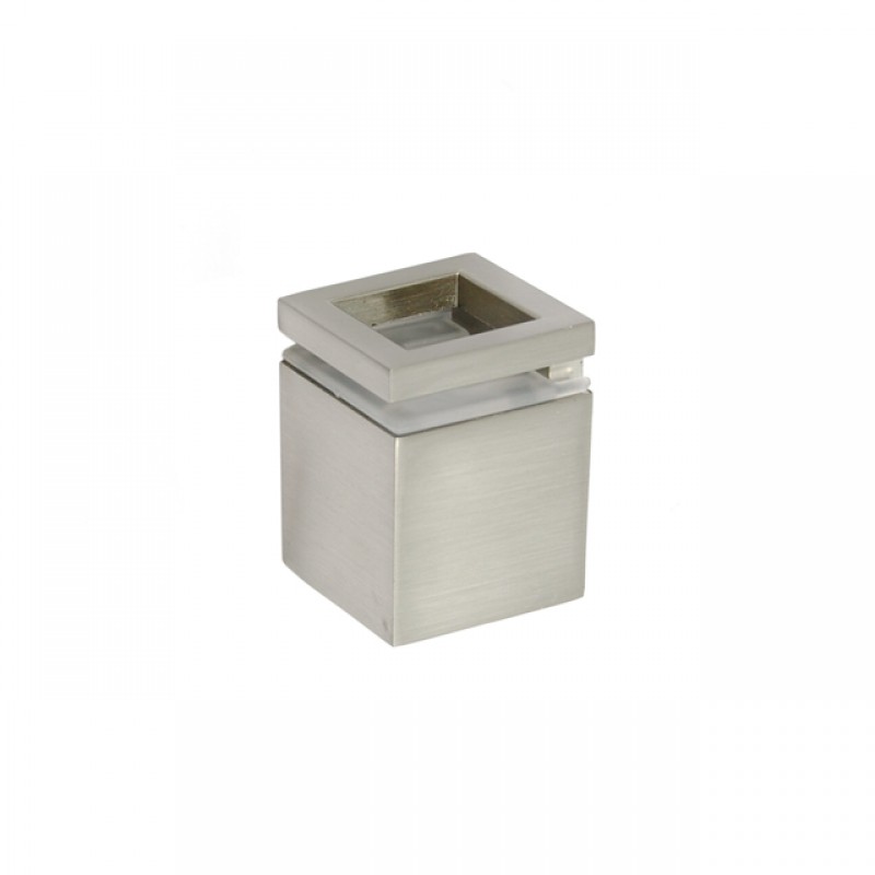 PELECAN SQUARE NIKEL MATTE ADJUSTABLE GLASS SHELF SUPPORTS