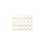 ADHESIVE HOLE COVER D.13 MAT ALUMINIUM 07