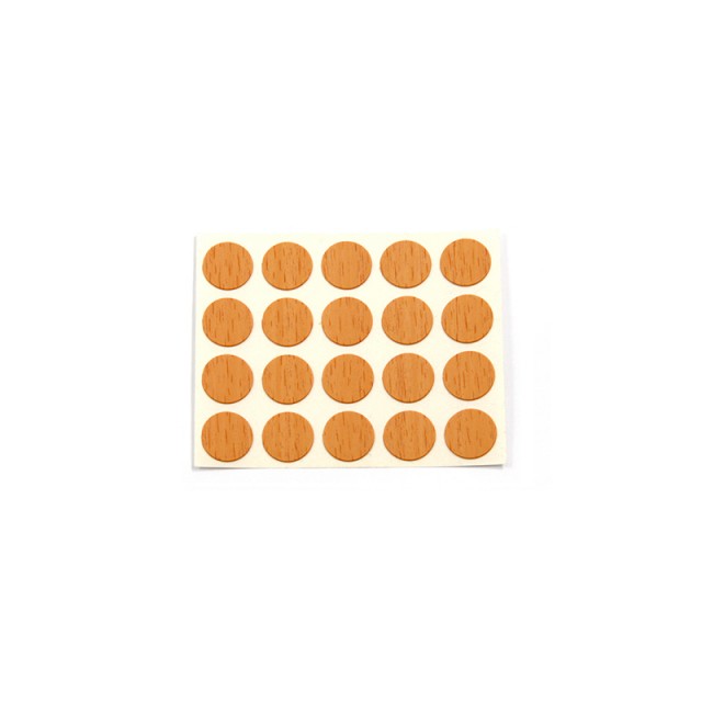 ADHESIVE HOLE COVER D.13 RED BEECH 6077