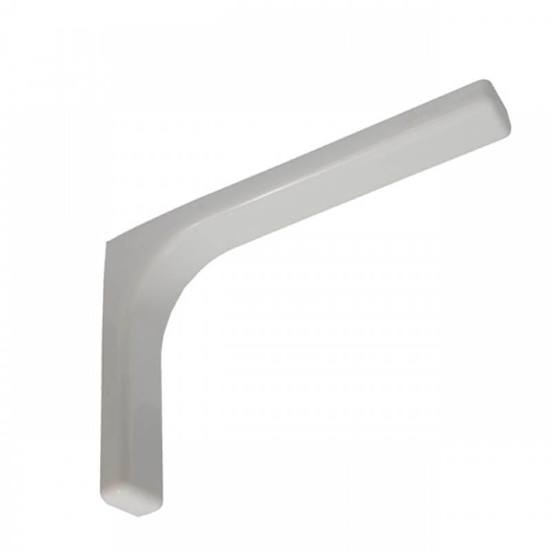 SHELF BRACKET WITH PLASTIC COVER 240 / WHITE SHELF BRACHETS WITH PLASTIC COVER