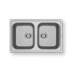 ΝΕΡΟΧΥΤΗΣ ΑΝΟΞΕΙΔΩΤΟΣ PYRAMIS ATHENA 79 Χ 50 KITCHEN SINKS