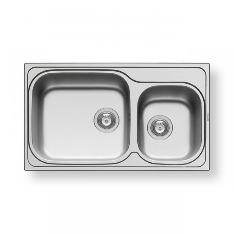 ΝΕΡΟΧΥΤΗΣ ΑΝΟΞΕΙΔΩΤΟΣ PYRAMIS AMALTIA PLUS 86 Χ 50 KITCHEN SINKS