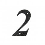 STEEL HOUSE NUMBER / BLACK / 2