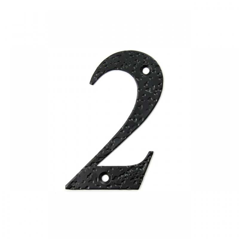 STEEL HOUSE NUMBER / BLACK / 2