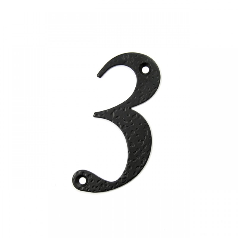 STEEL HOUSE NUMBER / BLACK / 3
