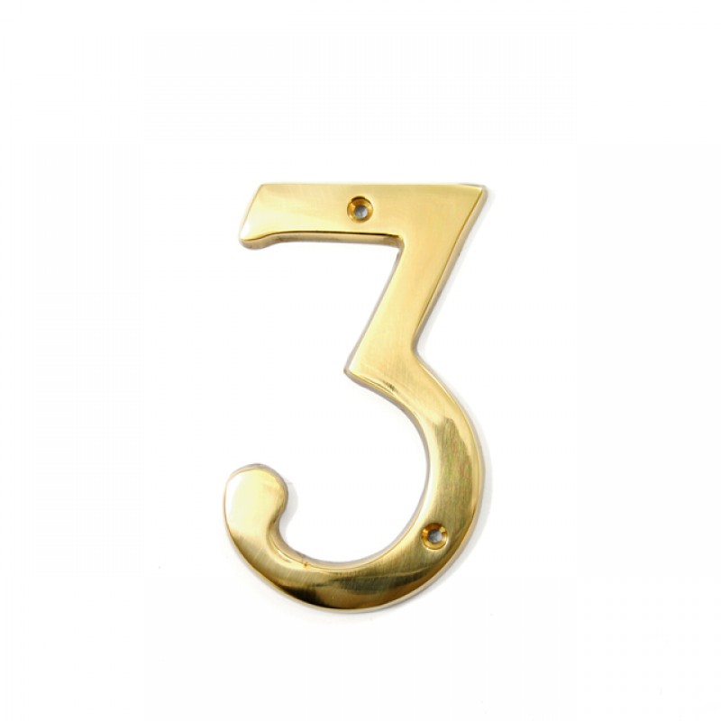 GOLD HOUSE NUMBER / 3