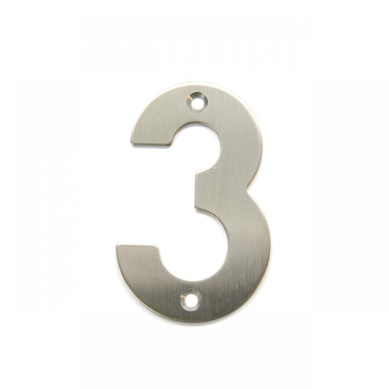 STAINLESS STEEL HOUSE NUMBER / 3
