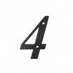 STEEL HOUSE NUMBER / BLACK / 4