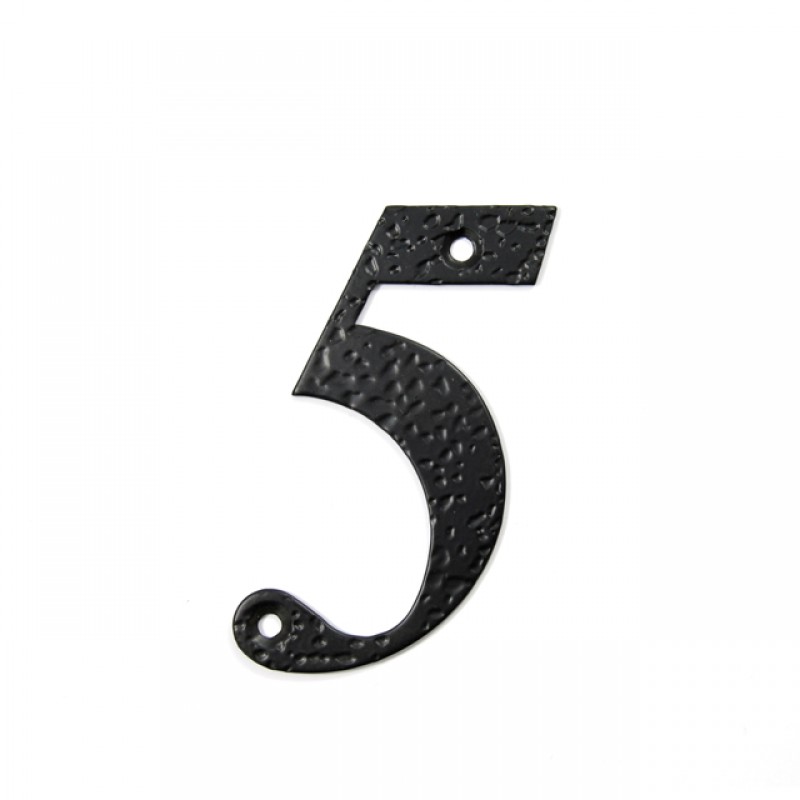 STEEL HOUSE NUMBER / BLACK / 5