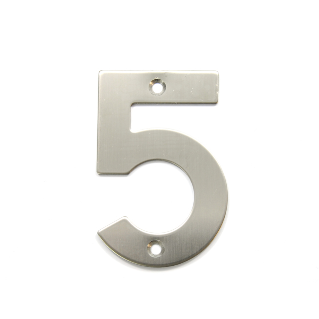 STAINLESS STEEL HOUSE NUMBER / 5