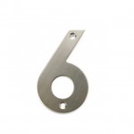 STAINLESS STEEL HOUSE NUMBER / 6