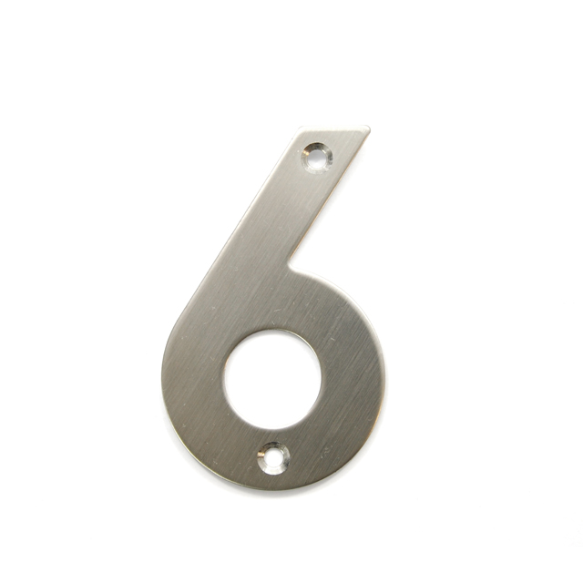 STAINLESS STEEL HOUSE NUMBER / 6