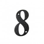 STEEL HOUSE NUMBER / BLACK / 8