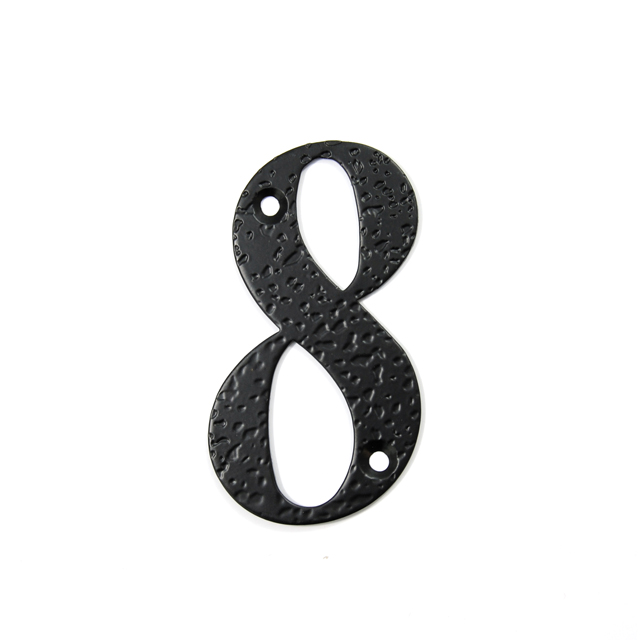 STEEL HOUSE NUMBER / BLACK / 8