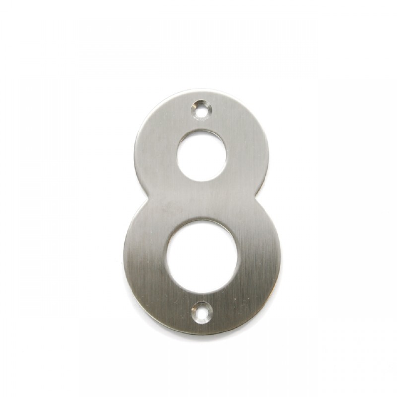 STAINLESS STEEL HOUSE NUMBER / 8