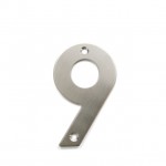 STAINLESS STEEL HOUSE NUMBER / 9