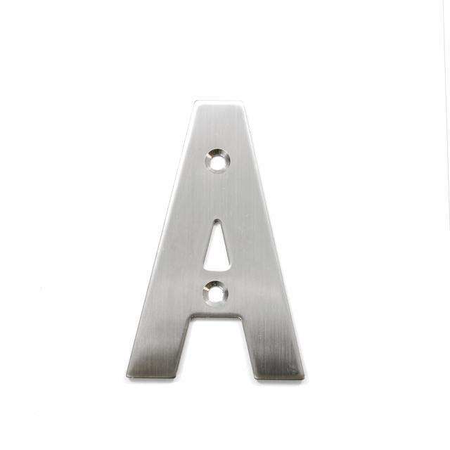 STAINLESS STEEL HOUSE NUMBER / LETTER A