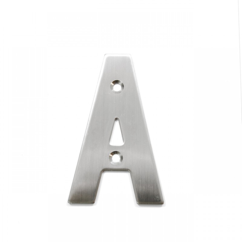 STAINLESS STEEL HOUSE NUMBER / LETTER A INOX BUILDING NUMBERS