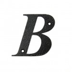 STEEL HOUSE LETTER / BLACK / B