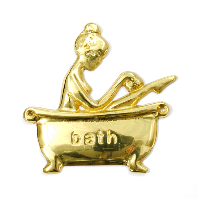 WC DECORATIVE GOLD BATHTUB