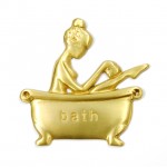 WC DECORATIVE GOLD MATTE BATHTUB
