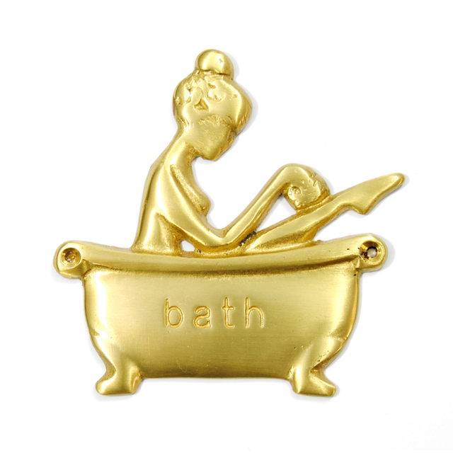 WC DECORATIVE GOLD MATTE BATHTUB