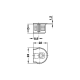 PLASTIC SHELF BRACKET 19mm WITHOUT NOTCH - GRAY PLASTIC SHELF CONNECTORS