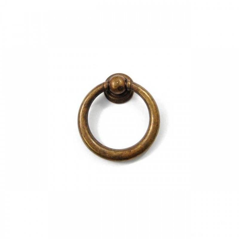 B1022 FURNITURE KNOB DROP RING / ANTIQUE  CLASSIC-PORCELAIN COLLECTION
